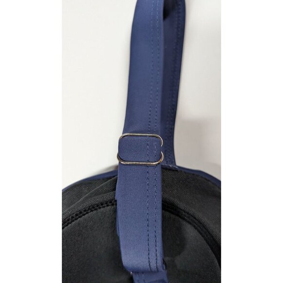 Tankini Top Twist Front Flowy Beach Adjustable Straps Padded Cups Women Size M - Picture 3 of 9